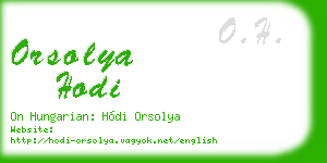 orsolya hodi business card