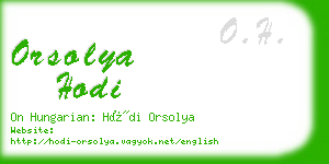 orsolya hodi business card